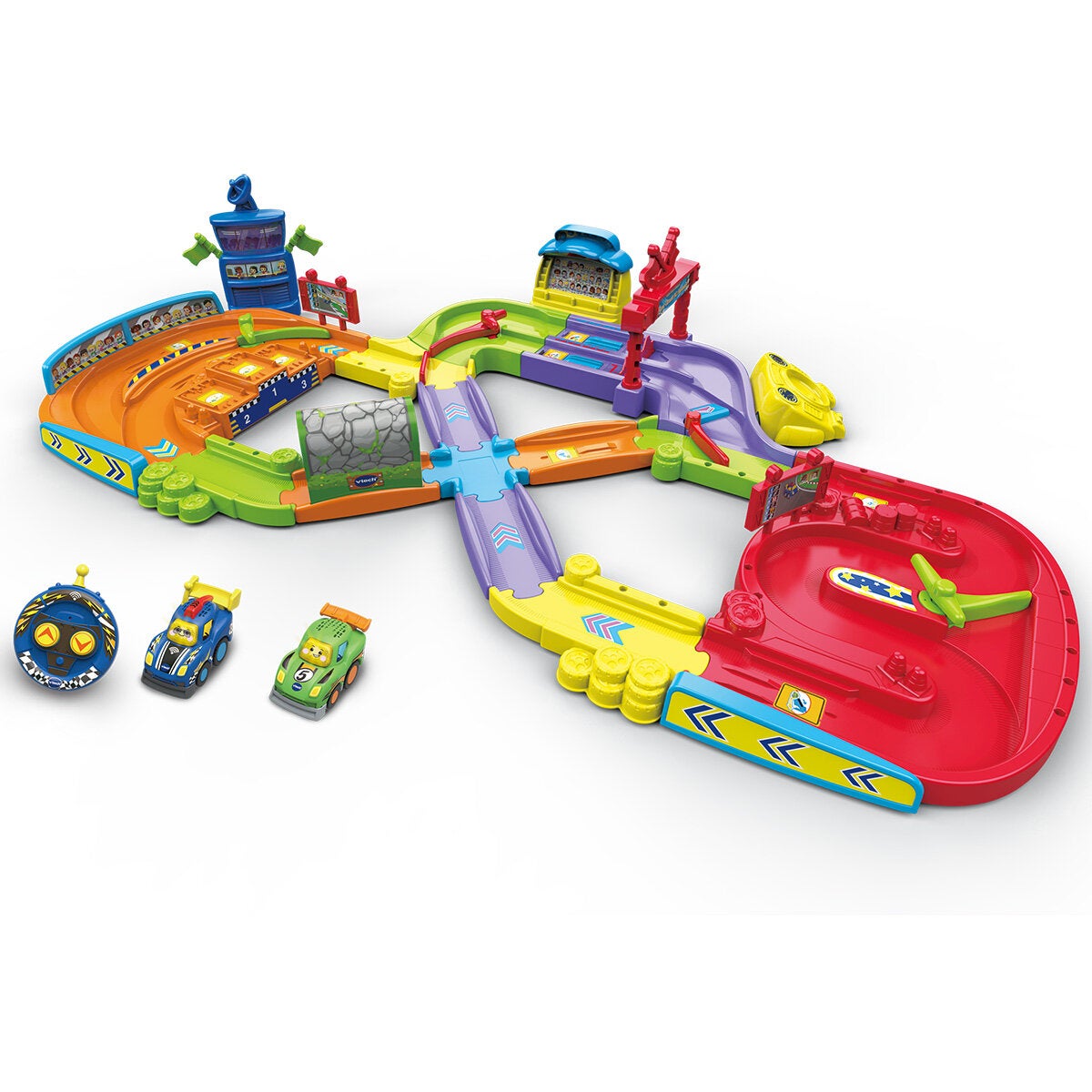 VTech Toot-Toot Drivers Super Circuit RC Raceway Car Track Playset Age 1-5