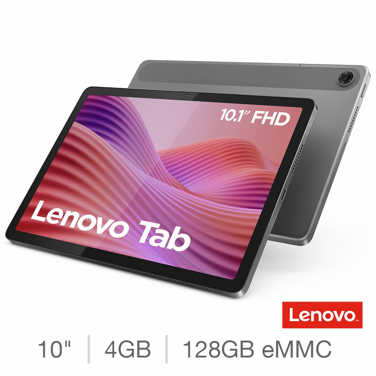 Lenovo Tab 10.1" ZAEJ0082GB 4GB 128GB Android 14 WiFi Tablet with Case Grey
