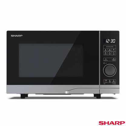 Sharp YC-PS204AU Solo Microwave Oven 700W 20 Litre Digital Silver 10 Levels