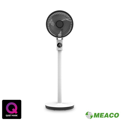 Meaco Sefte 10" 3-in-1 Pedestal Fan Air Circulator 12 Speed White DC Motor