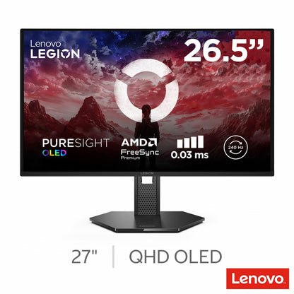 Lenovo Legion 27Q-10 QD-OLED Gaming Monitor 27" QHD 240Hz Black 67E1GAC1UK
