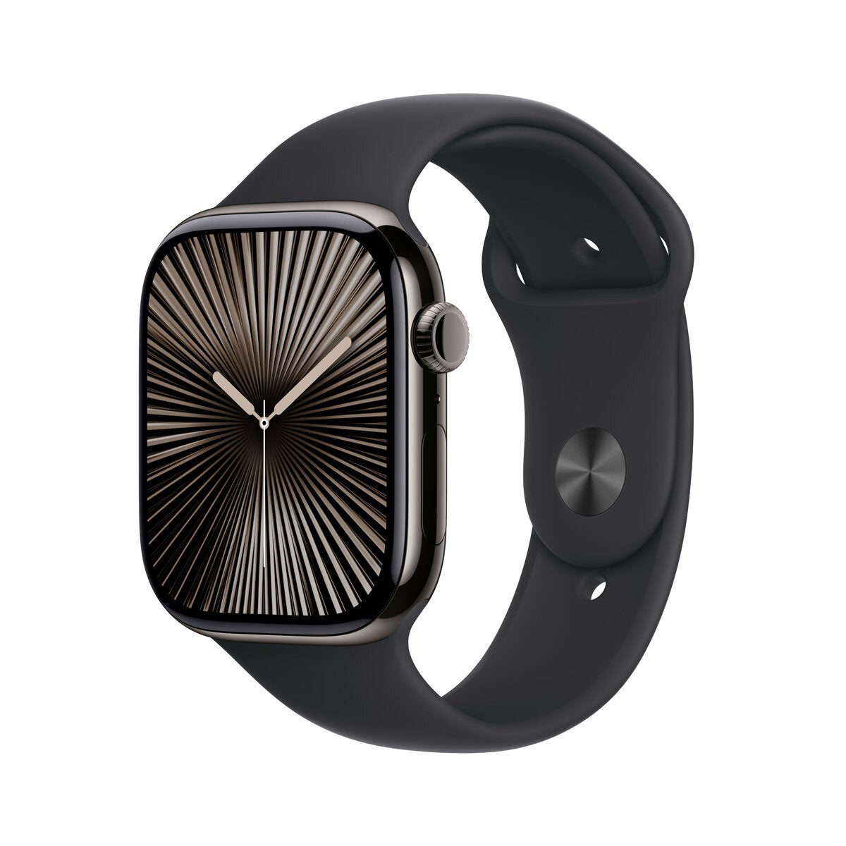 Apple Watch Series 10 GPS Cellular 46mm Slate Titanium Black Sports Band M/L