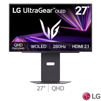 LG UltraGear 27GX700A-B QHD OLED Gaming Monitor 280Hz 0.03ms Black 27 Inch