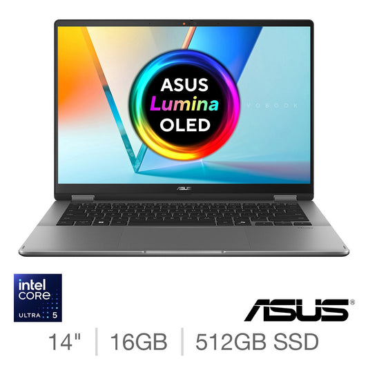 ASUS Vivobook Flip 14 OLED Touchscreen 2-in-1 Laptop Core Ultra 5 16GB 512GB