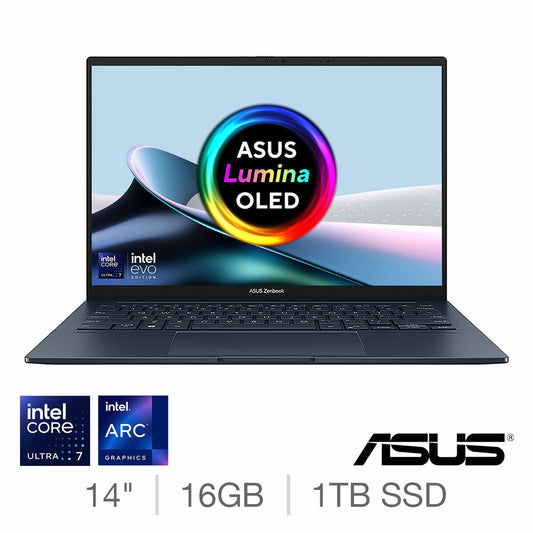 ASUS Zenbook 14 OLED Laptop UX3405CA Intel Core Ultra 7 16GB 1TB SSD Blue Win11
