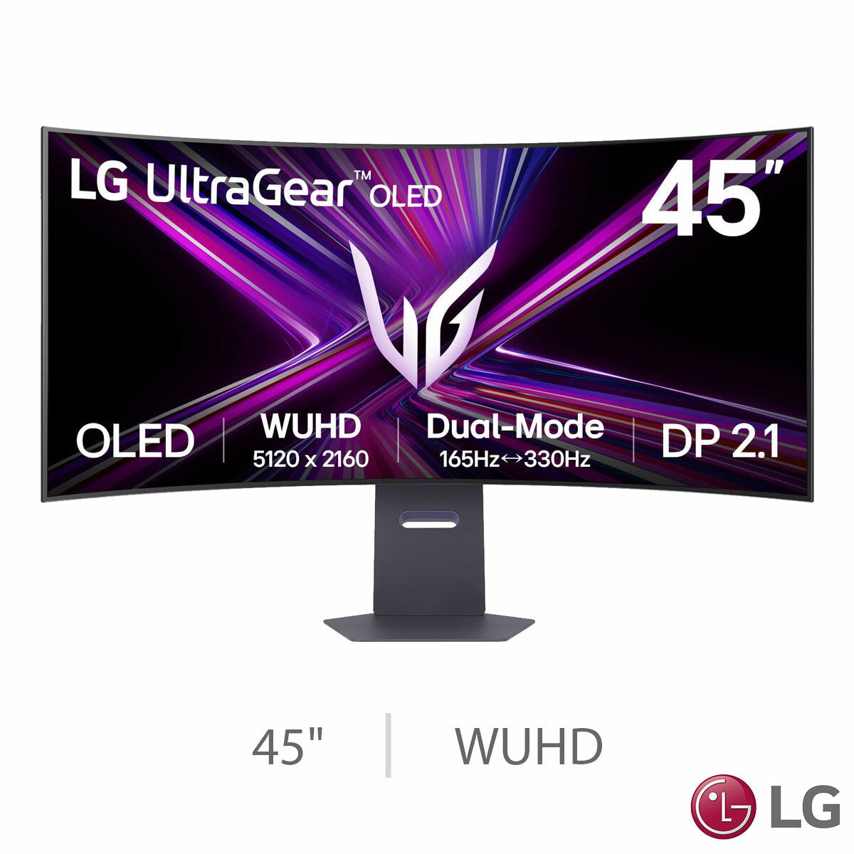 LG UltraGear 45" Curved OLED Gaming Monitor 45GX950A 165Hz WUHD 5K2K Black