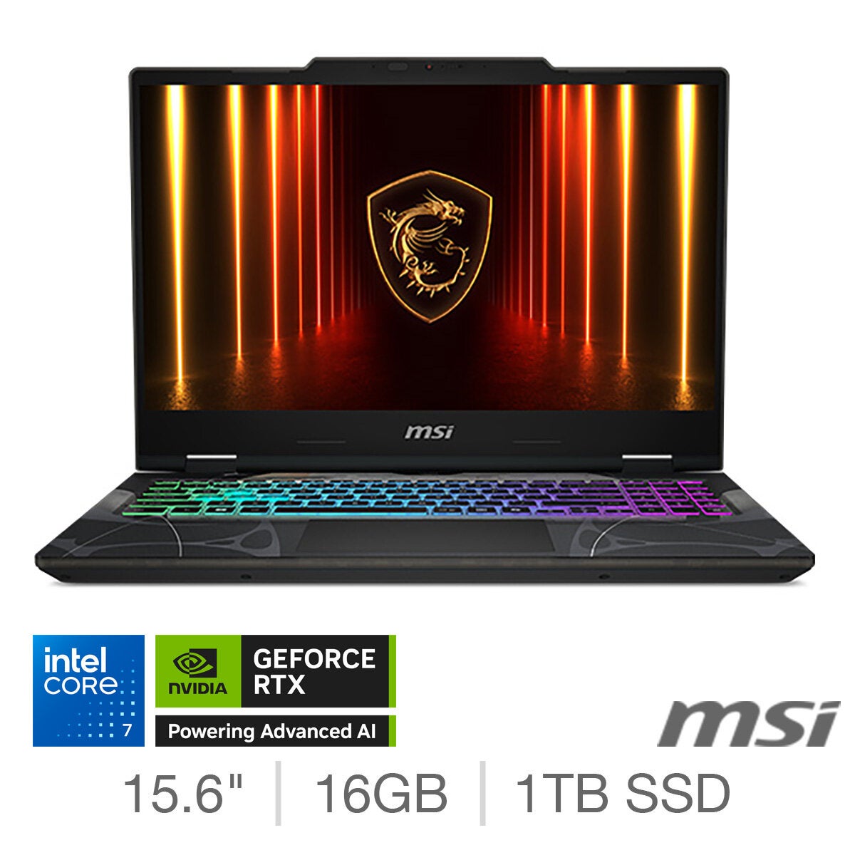 MSI Cyborg 15 Gaming Laptop RTX 5060 Core 7 16GB 1TB SSD 144Hz FHD Black