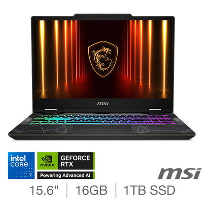 MSI Cyborg 15 Gaming Laptop RTX 5060 Core 7 16GB 1TB SSD 144Hz FHD Black