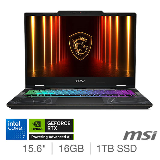 MSI Cyborg 15 Gaming Laptop RTX 5060 Core 7 16GB 1TB SSD 144Hz FHD Black