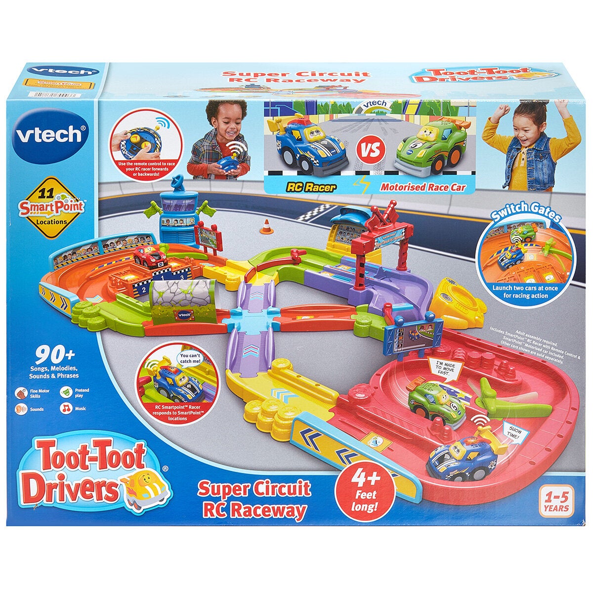 VTech Toot-Toot Drivers Super Circuit RC Raceway Car Track Playset Age 1-5