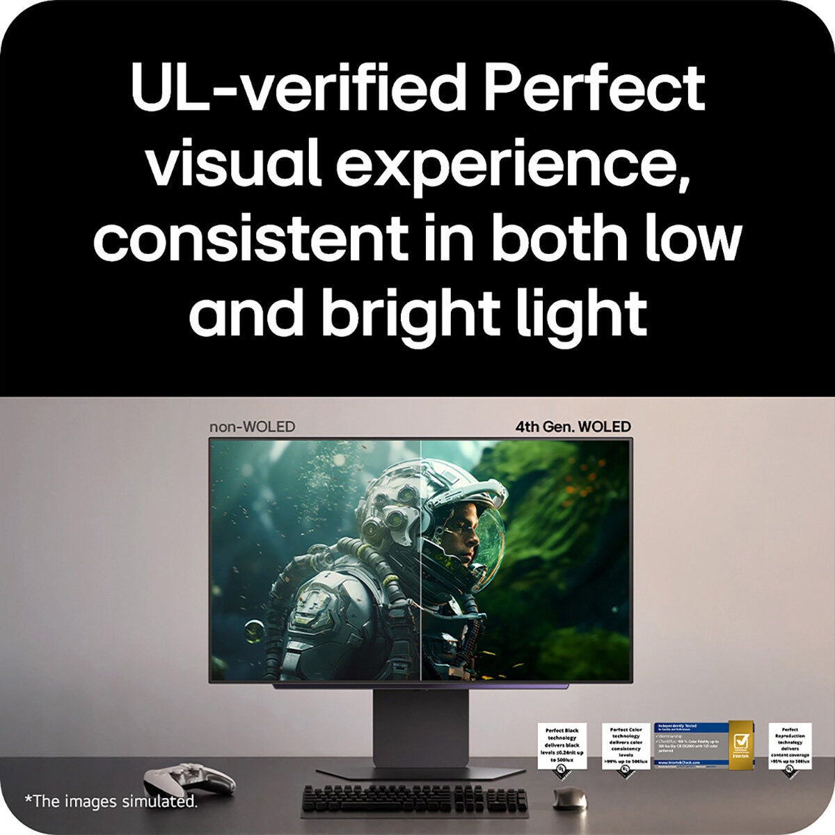 LG UltraGear 27GX700A-B QHD OLED Gaming Monitor 280Hz 0.03ms Black 27 Inch