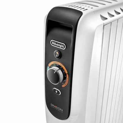 De'Longhi Dragon TRD5082T 2000W Oil Filled Radiator White 24Hr Timer 3 Mode