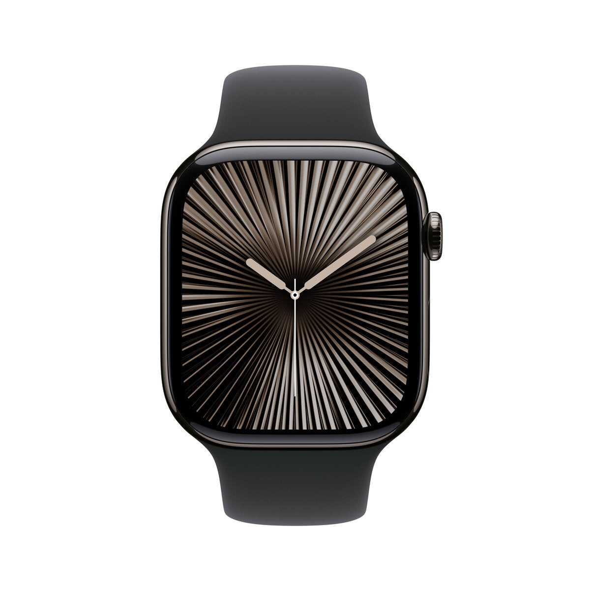 Apple Watch Series 10 GPS Cellular 46mm Slate Titanium Black Sports Band M/L