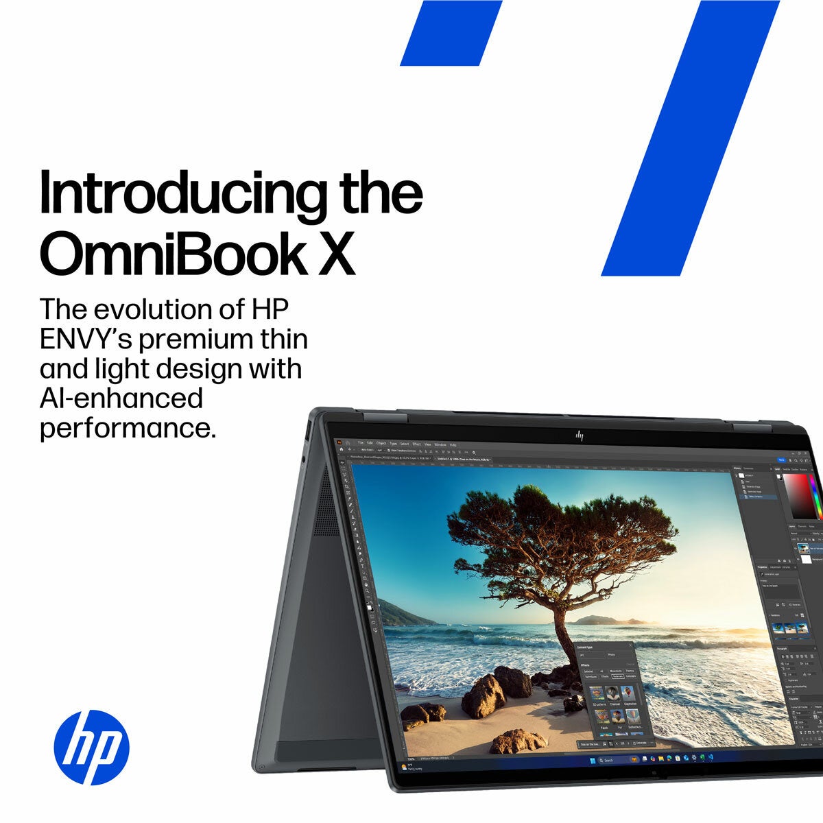HP Omnibook X 14 Flip 2-in-1 Convertible Laptop AMD Ryzen AI 7 16GB 1TB OLED
