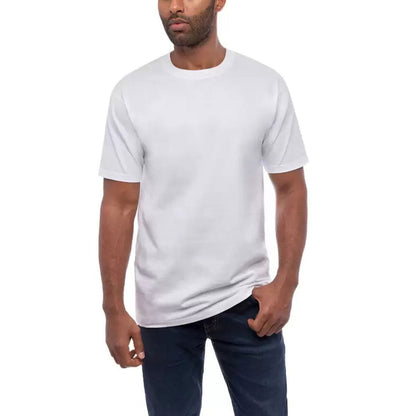 Kirkland Signature Men's White Crewneck Cotton T-Shirts 6 Pack Medium Multipack