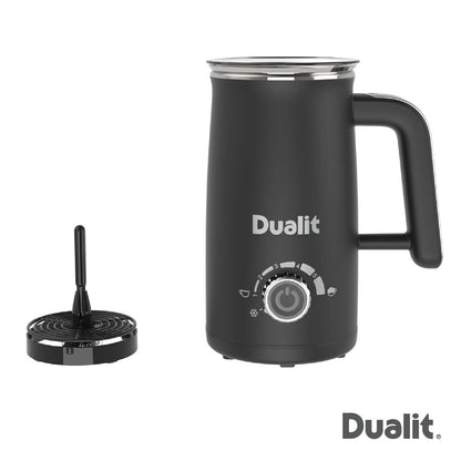 Dualit Max Milk Frother Hot Chocolate Maker 580ml Cordless Black Jug 1.1kg
