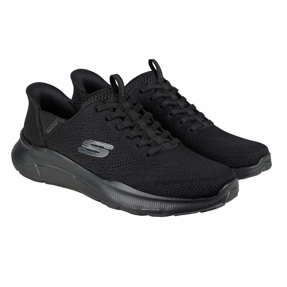 Skechers Equalizer 5.0 Swift Fit Mens Running Trainers Black Charcoal