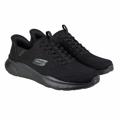 Skechers Equalizer 5.0 Swift Fit Mens Running Trainers Black Charcoal