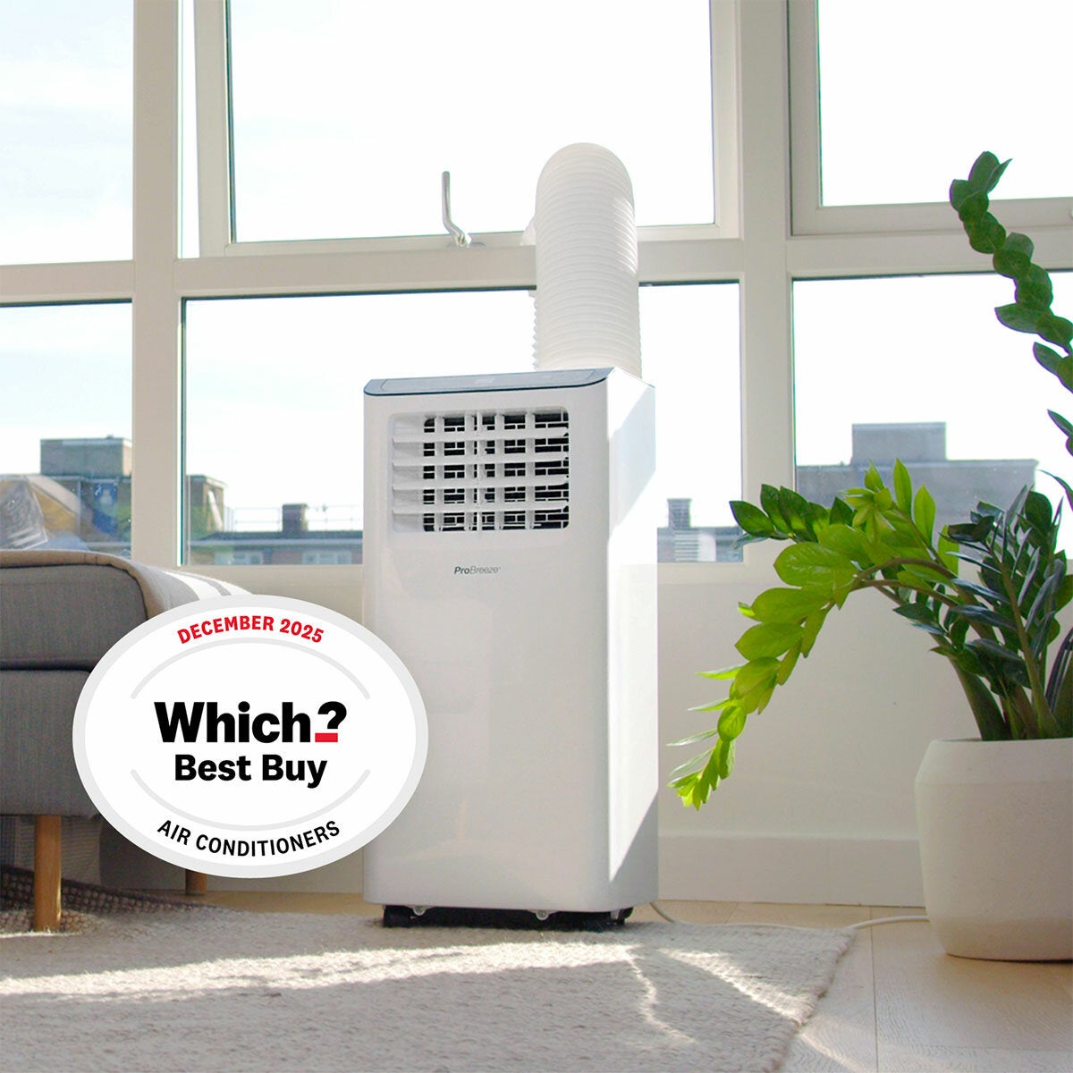 Pro Breeze 9000 BTU Portable Air Conditioner 3in1 WiFi Smart White PB-AC01