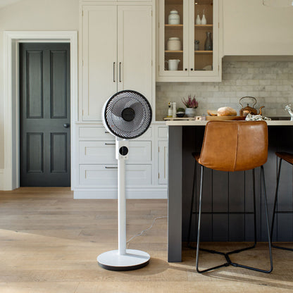 Meaco Sefte 10" 3-in-1 Pedestal Fan Air Circulator 12 Speed White DC Motor