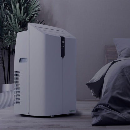 Meaco 12000 BTU Portable Air Conditioner Heater Heat Cool White 3 Speed 24Hr