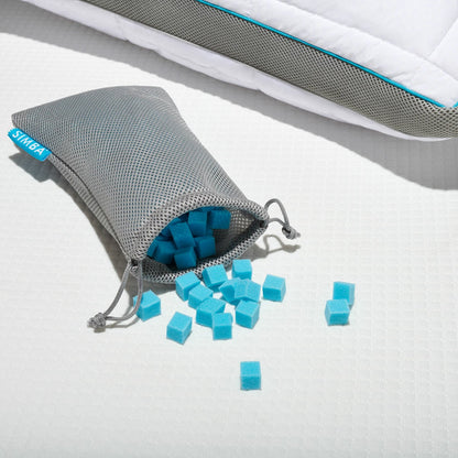 Simba Hybrid Flex Pillow 45x70cm Adjustable Nanocubes Cool-Touch Cotton Cover
