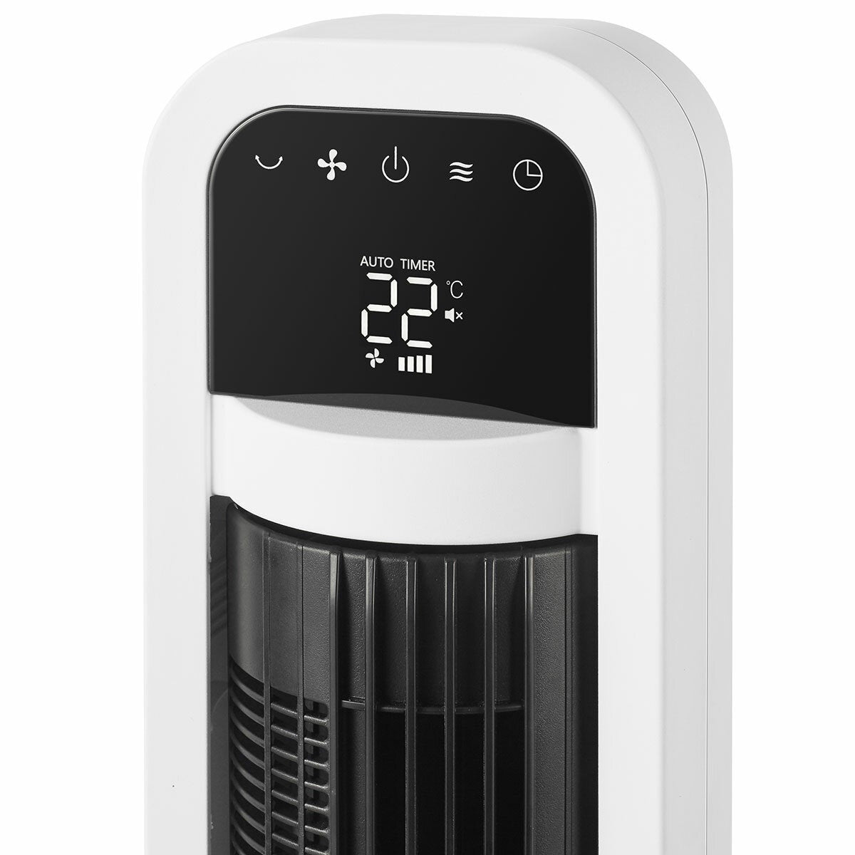 OmniBreeze Tower Fan DC2313R 5 Speed Internal Oscillation Remote White 45W
