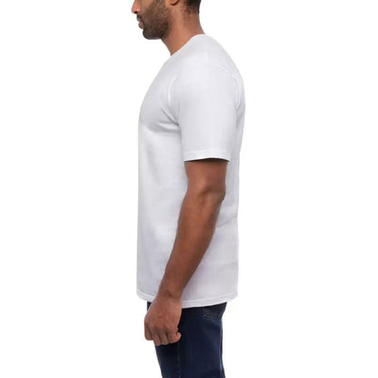 Kirkland Signature Men's White Crewneck Cotton T-Shirts 6 Pack Medium Multipack