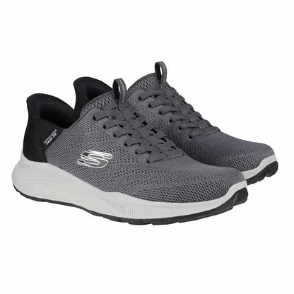 Skechers Equalizer 5.0 Swift Fit Mens Running Trainers Black Charcoal