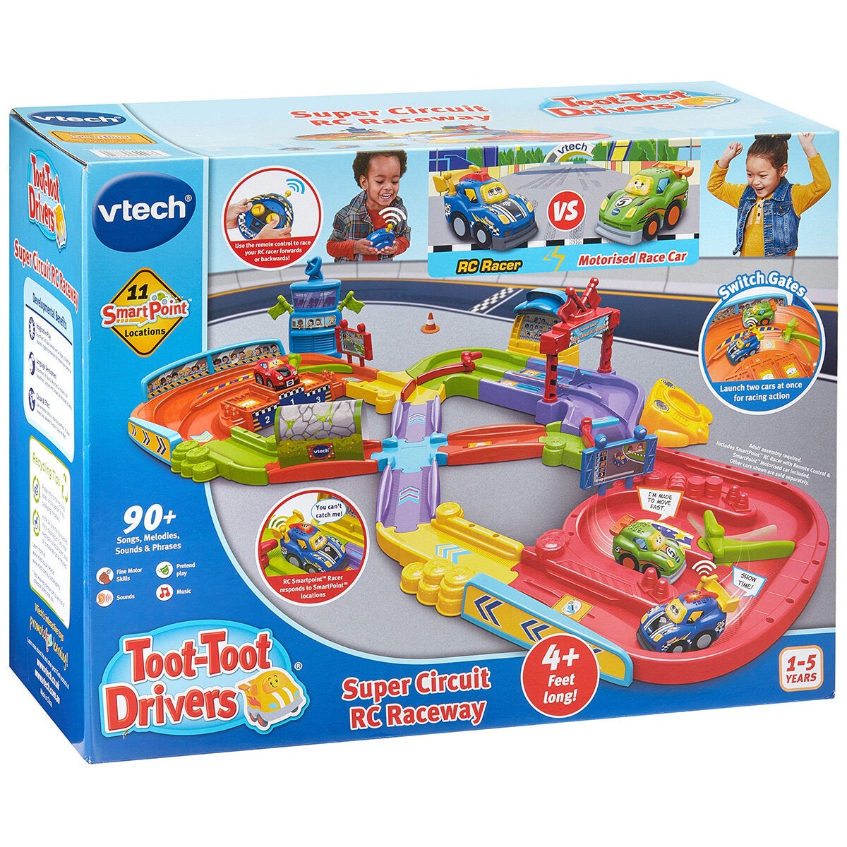 VTech Toot-Toot Drivers Super Circuit RC Raceway Car Track Playset Age 1-5