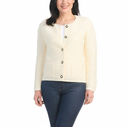 Hilary Radley Textured Knit Jacket Womens Coat Various Colours Size Small