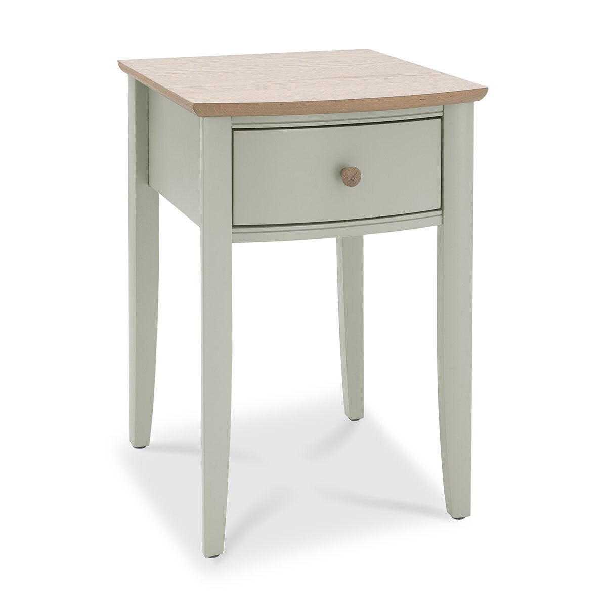 Bentley Designs Whitby Oak Grey 1 Drawer Bedside Nightstand Table 2 Pack