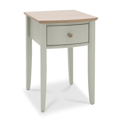 Bentley Designs Whitby Oak Grey 1 Drawer Bedside Nightstand Table 2 Pack