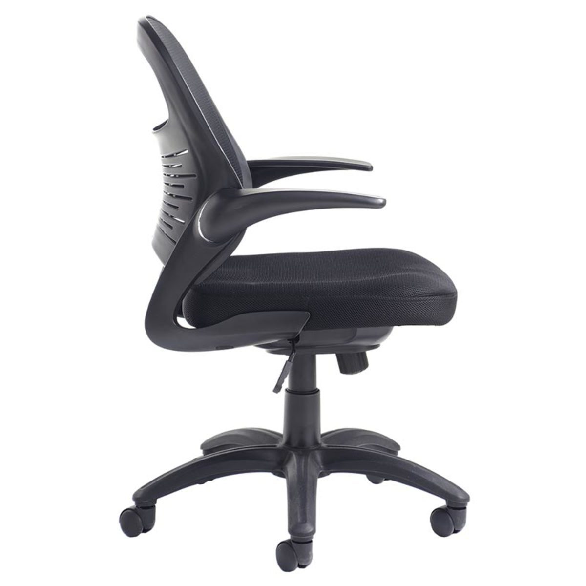 Dams Orion Black Mesh Office Chair Operator Breathable Back Gas Lift Tilt