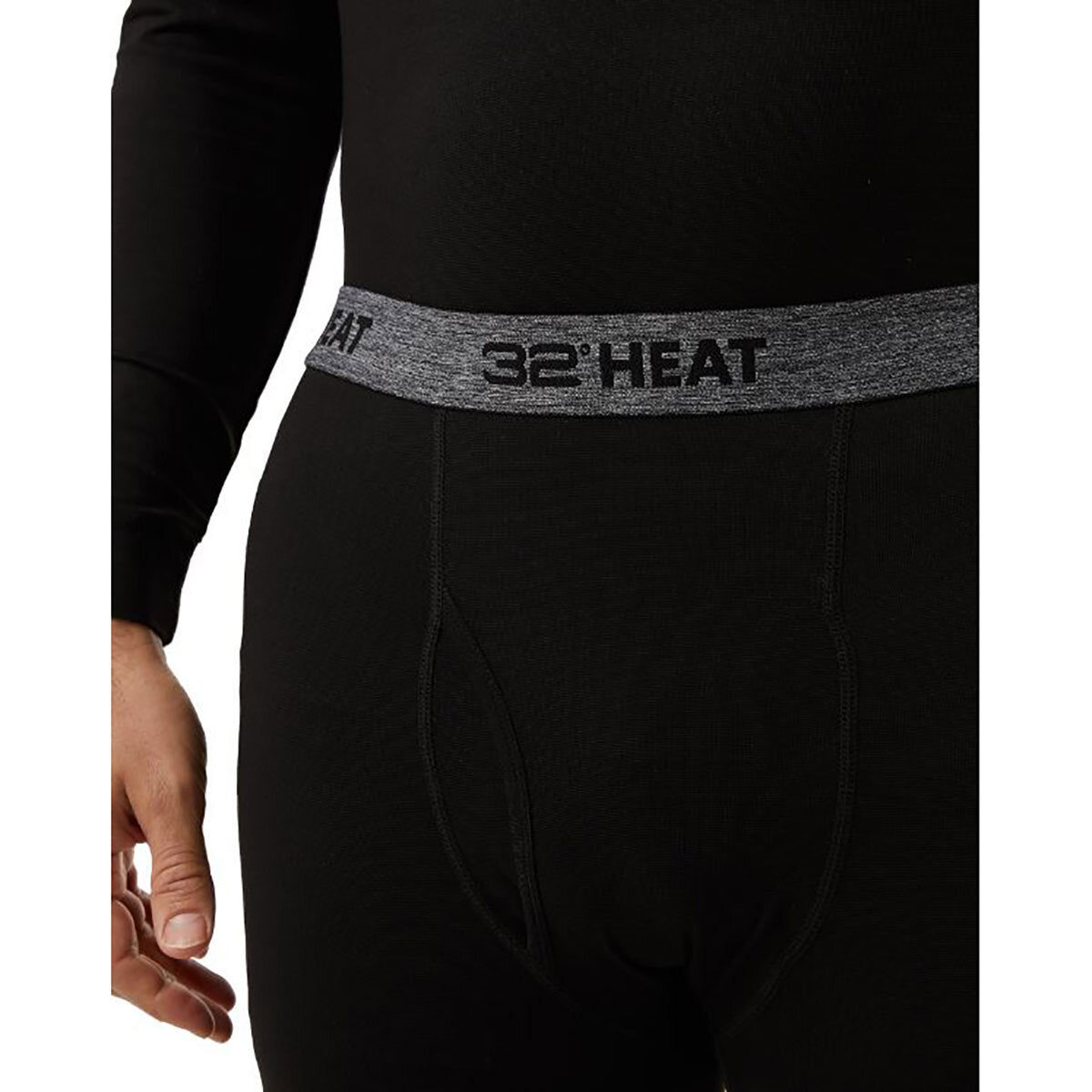 32 Degrees Heat Thermal Base Layer Trousers Pants Black Men 2 Pack Small size S