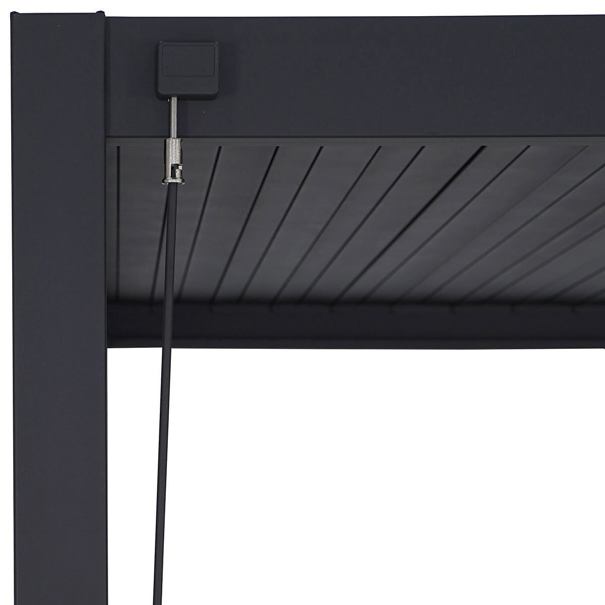 Mirador Louvered Aluminium Pergola 10x20ft Adjustable Anthracite Garden e x 5.9m