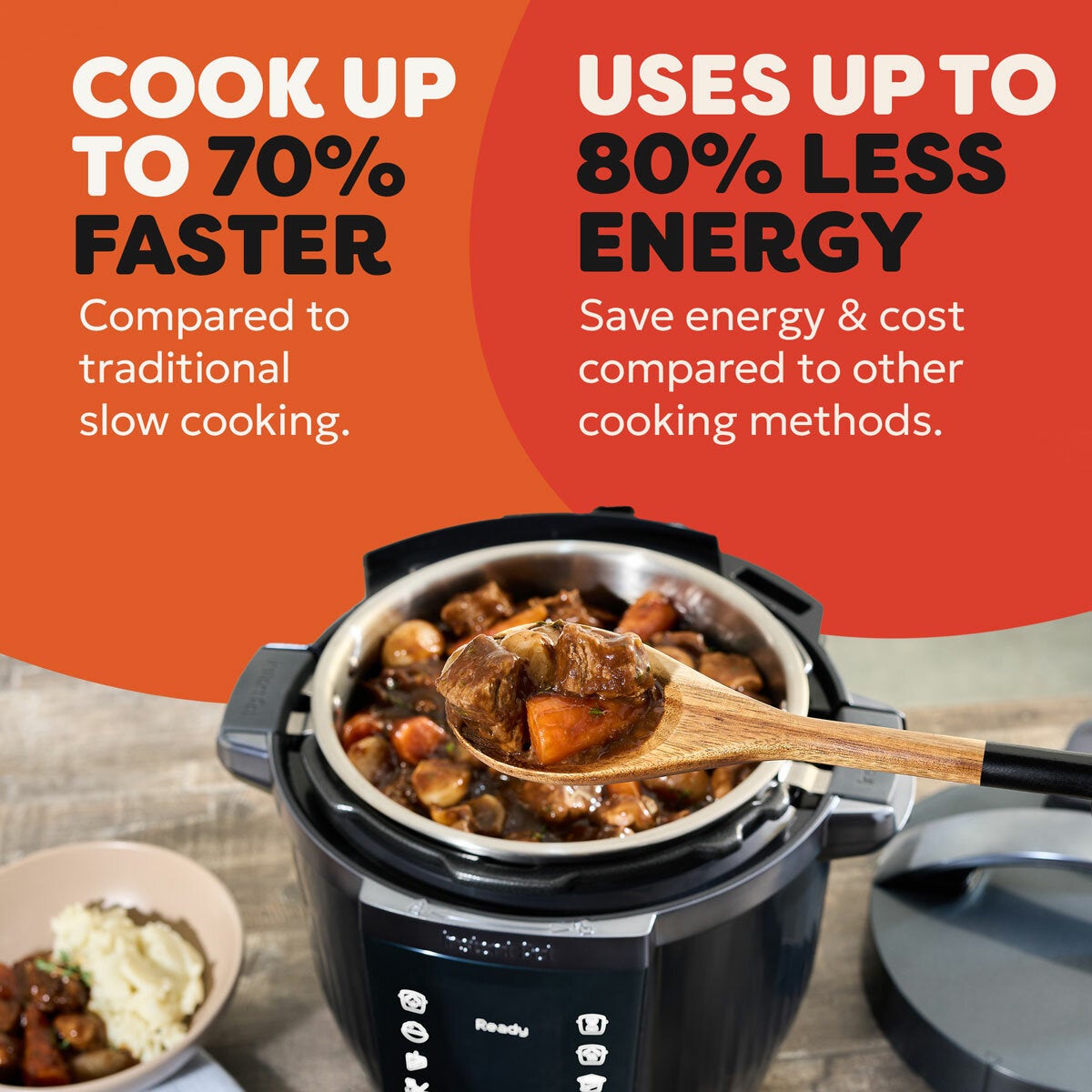 Instant Pot Pro 5.7L 10-in-1 Multicooker Pressure Slow Cooker Caviar Grey 6Qt
