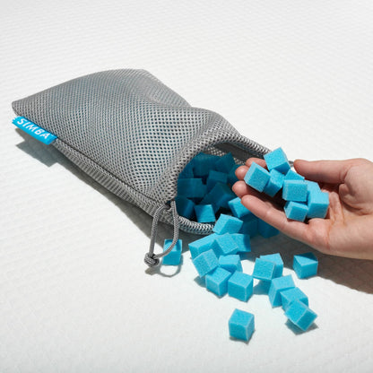 Simba Hybrid Flex Pillow 45x70cm Adjustable Nanocubes Cool-Touch Cotton Cover