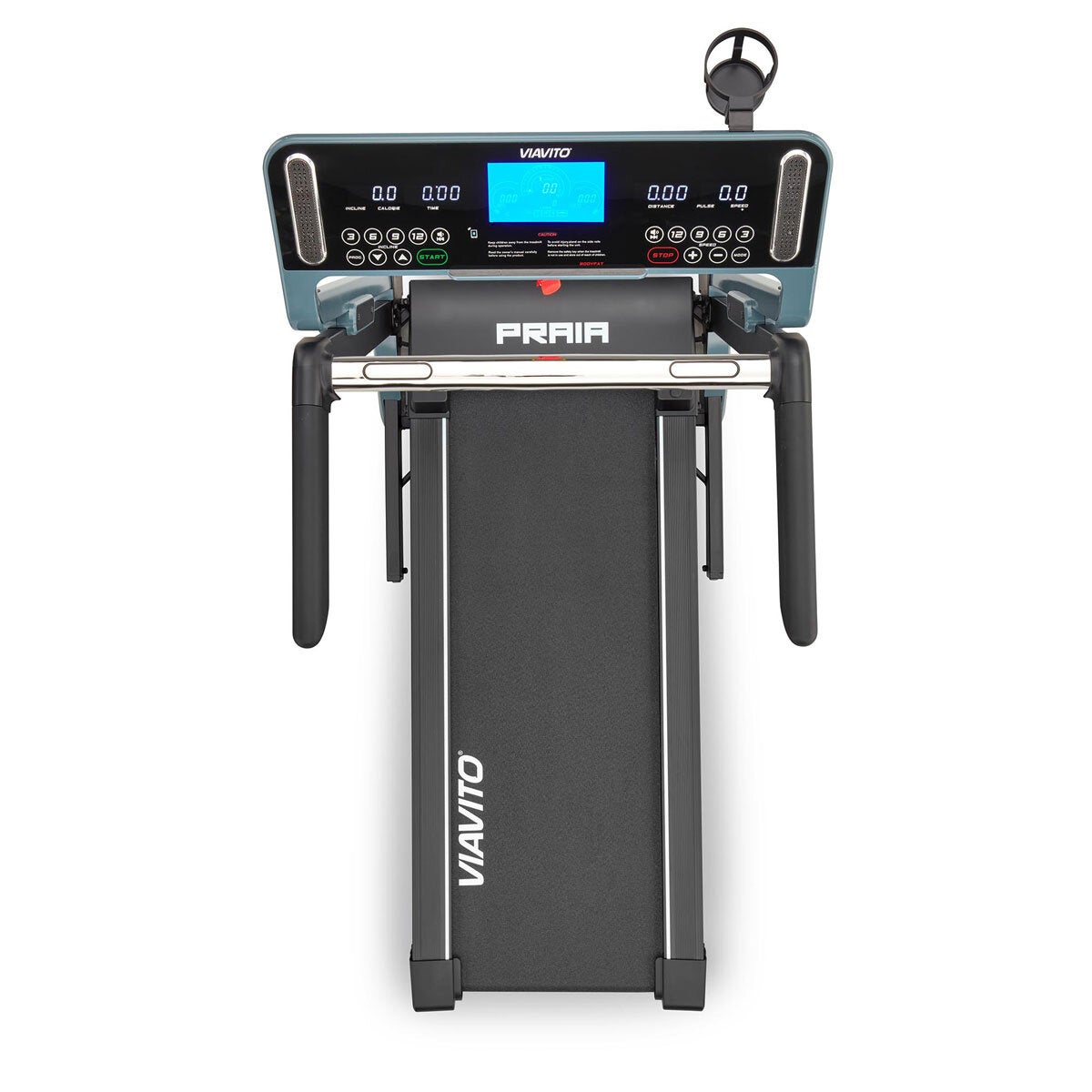 Viavito Praia Folding Treadmill 1.5CHP 15 Incline 19 Programs Steel Black