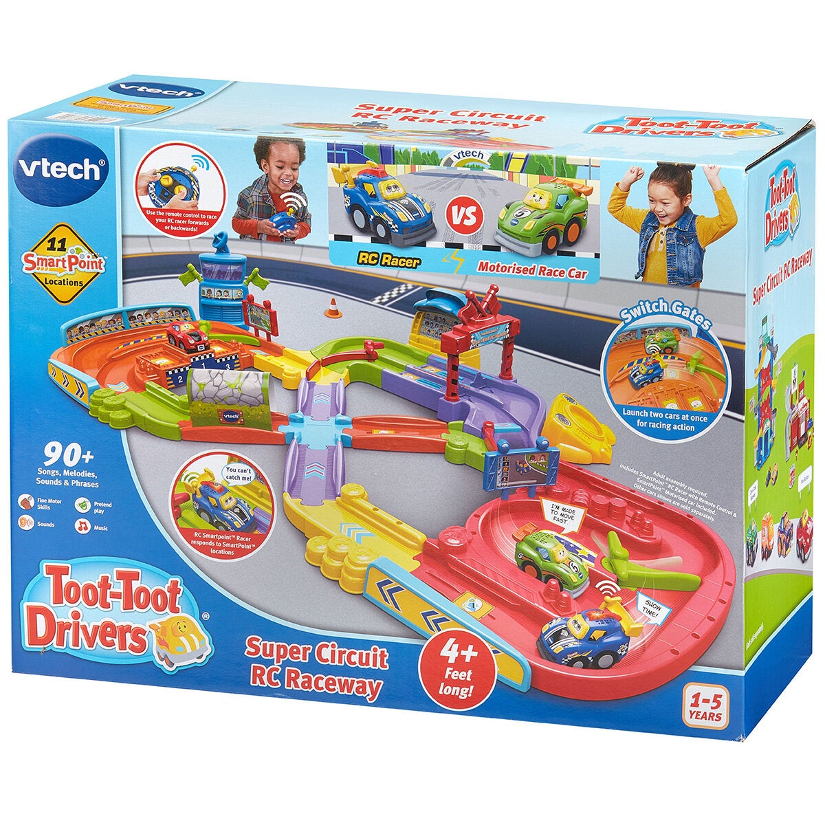 VTech Toot-Toot Drivers Super Circuit RC Raceway Car Track Playset Age 1-5