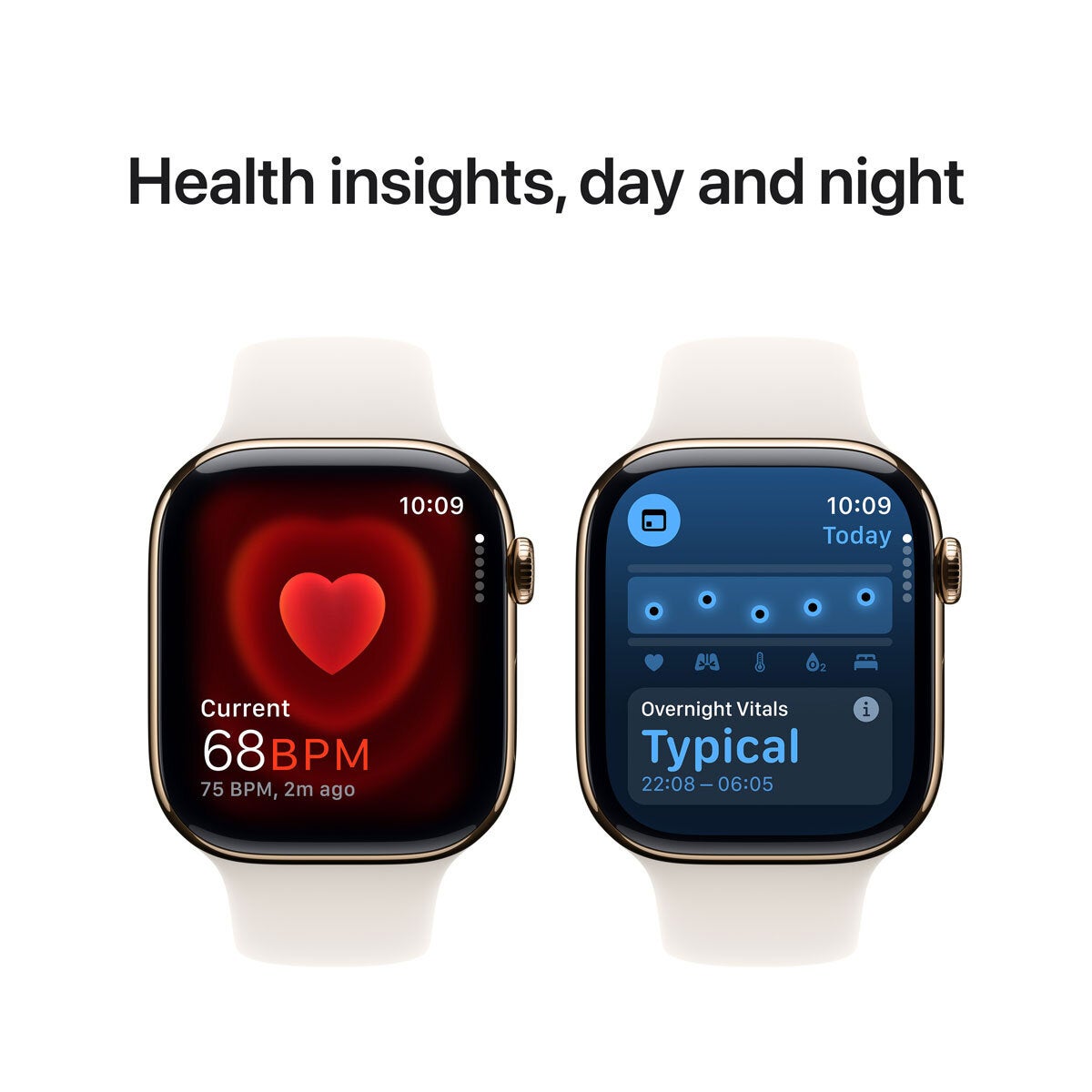 Apple Watch Series 10 GPS Cellular 46mm Gold Titanium Starlight Band M/L