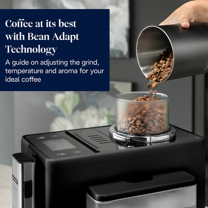 De'Longhi Rivelia Bean to Cup Coffee Machine EXAM440.55.B Black 1.4L 19 Bar