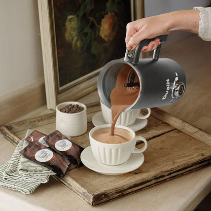 Dualit Milk Frother Max Grey 580ml Hot Chocolate Maker Cordless Cool-Touch Jug