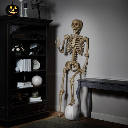 7ft Poseable Skeleton Halloween Decoration Articulated Hanging Indoor Prop