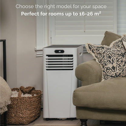 MeacoCool MC9000CHRPRO 9000 BTU Portable Air Conditioner Heater White Smart App