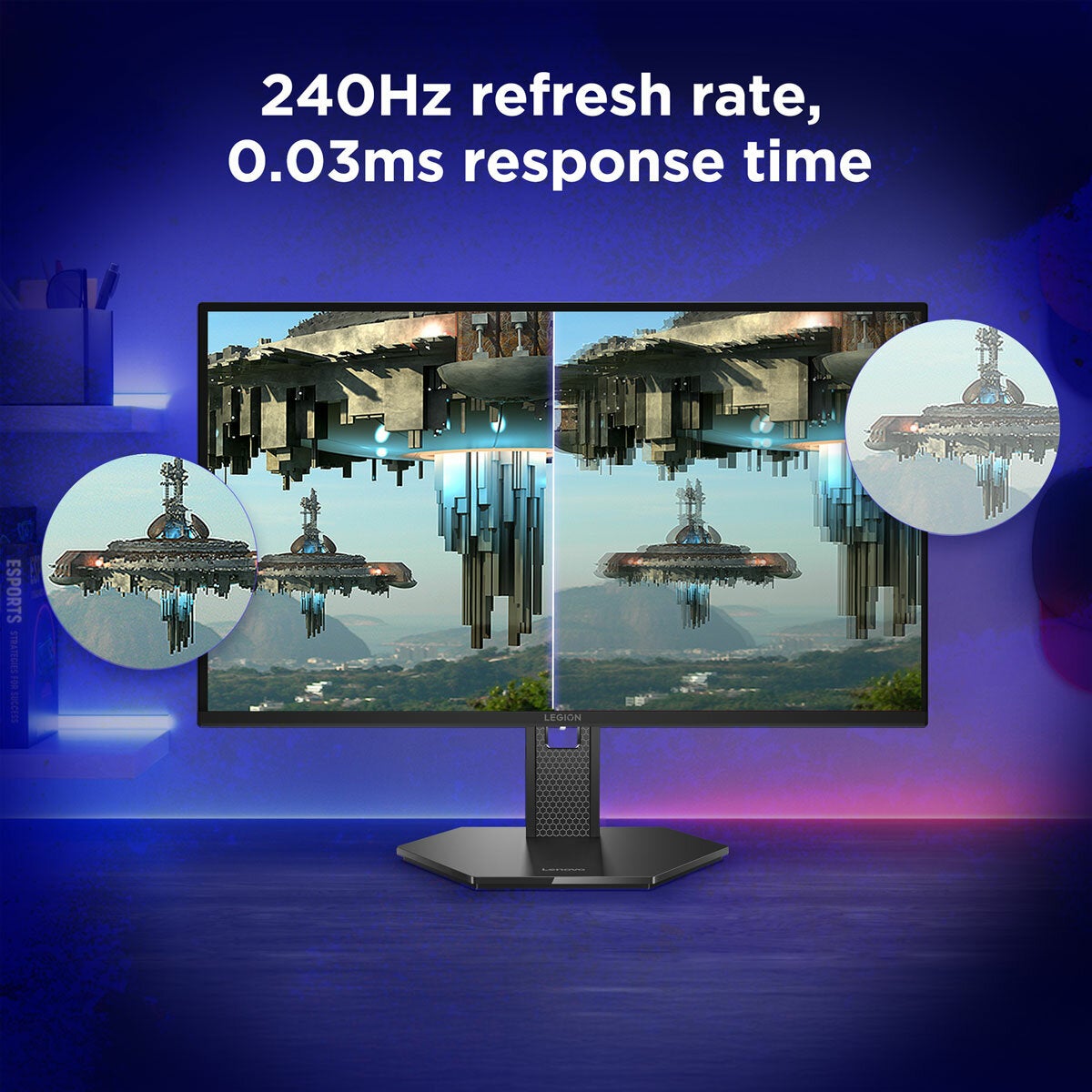 Lenovo Legion 27Q-10 QD-OLED Gaming Monitor 27" QHD 240Hz Black 67E1GAC1UK