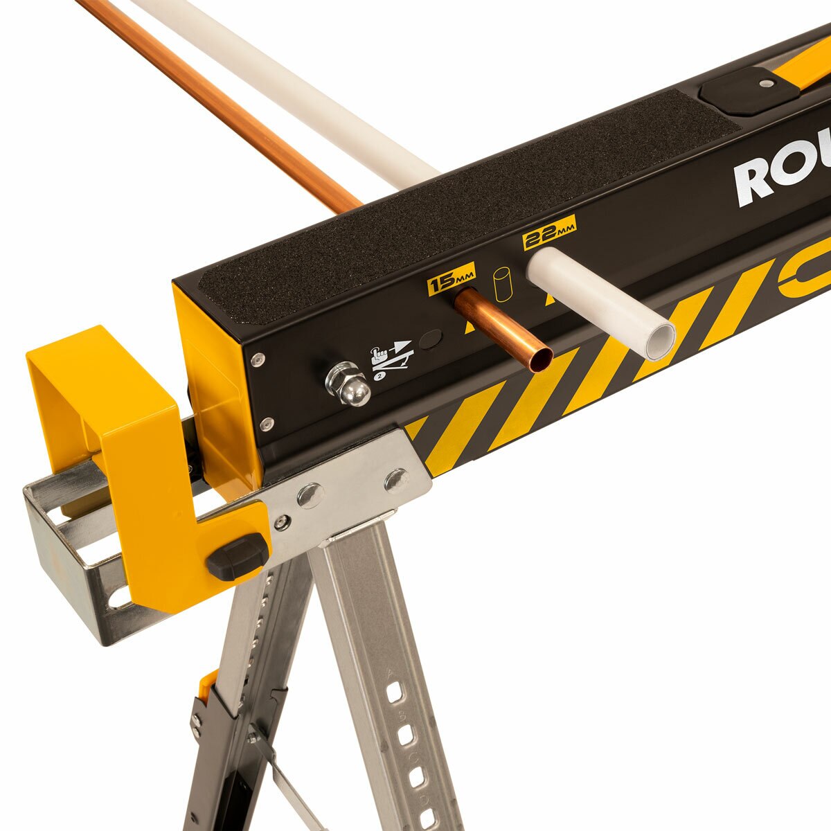 Roughneck Colt 600E Sawhorse Twin Pack Heavy Duty Steel Folding Workbench 82cm