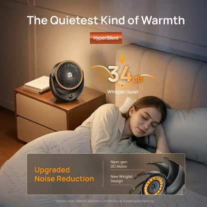 Dreo Ceramic Heater DR-HSH015 2000W Whole Room Oscillating Portable Black