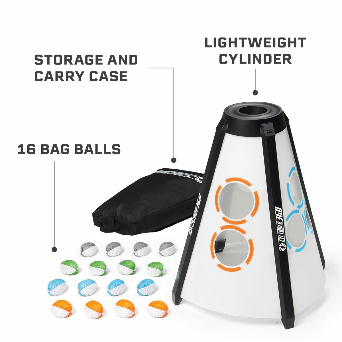 Eastpoint Cylinder 360 Bean Bag Toss Game Set 2-8 Players Outdoor Garden