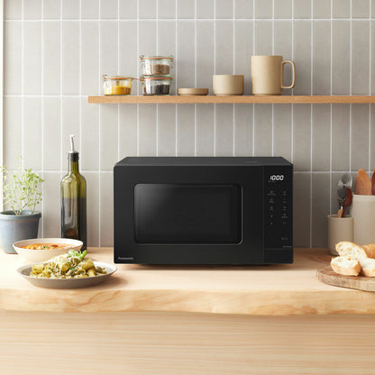 Panasonic NN-ST22QBBPQ 20L Solo Microwave 800W Black Compact 5 Power Levels